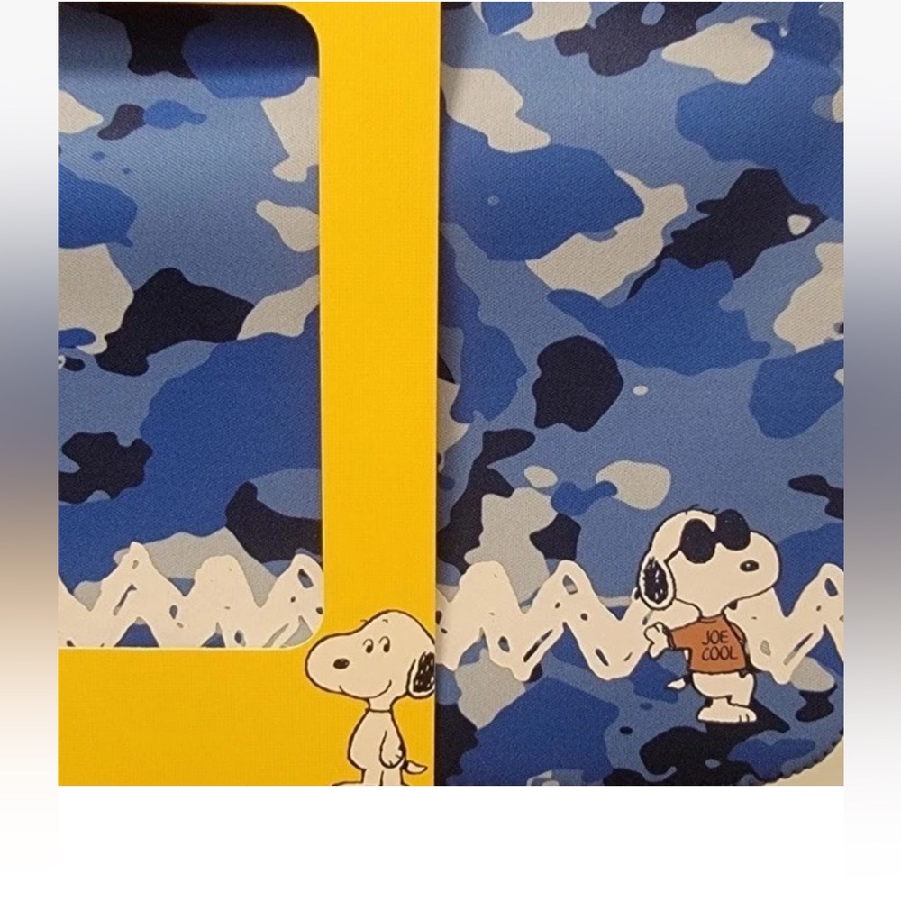 NEW! Peanuts Snoopy Charlie Brown BLUE CAMO 13" Laptop Skin Sleeves School Work